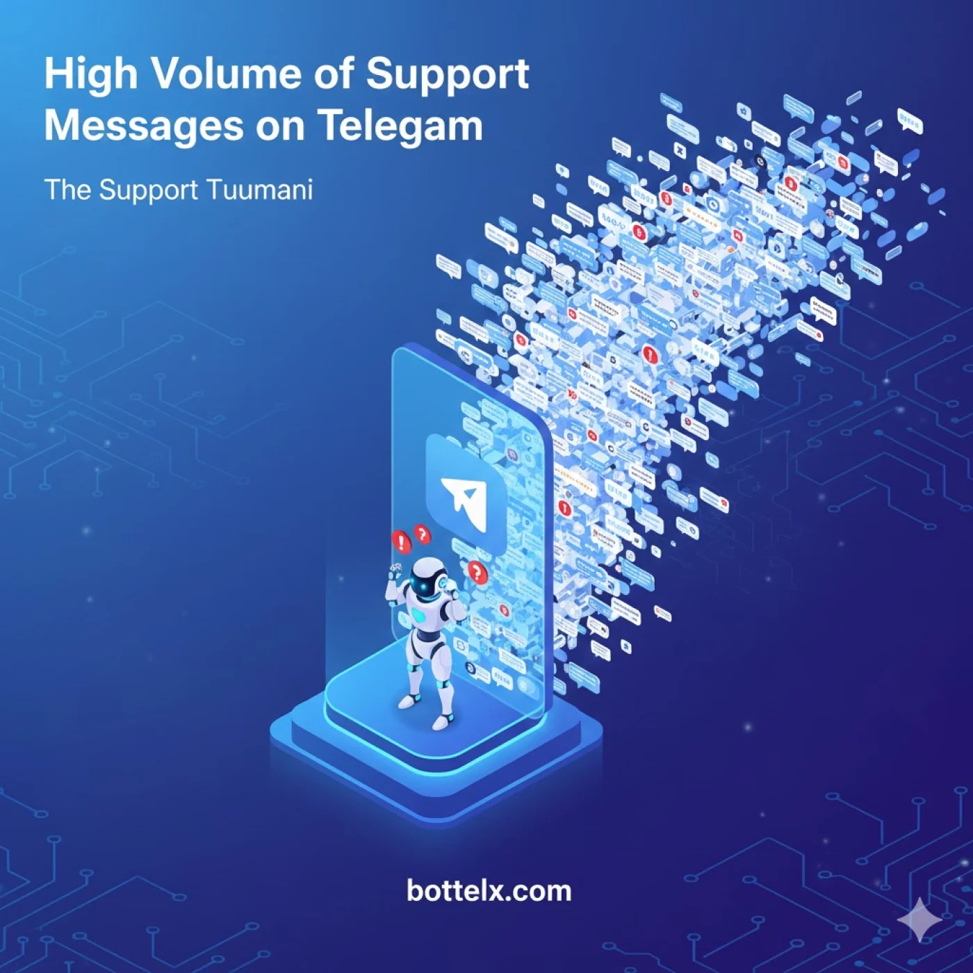 حجم بالای پیام&zwnj;های پشتیبانی در تلگرام