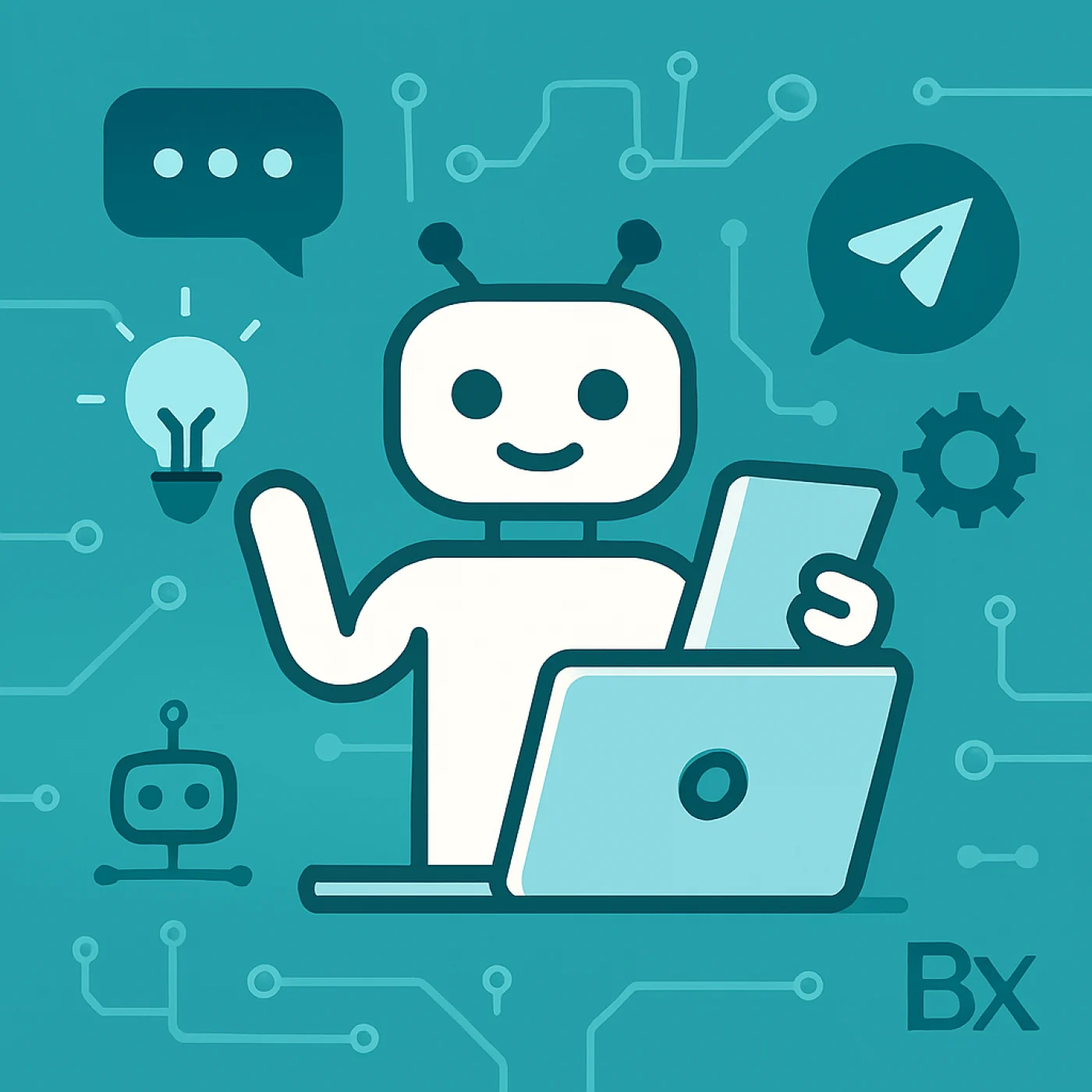 راهنمای کامل ساخت ربات تلگرام بدون کدنویسی با BottelX